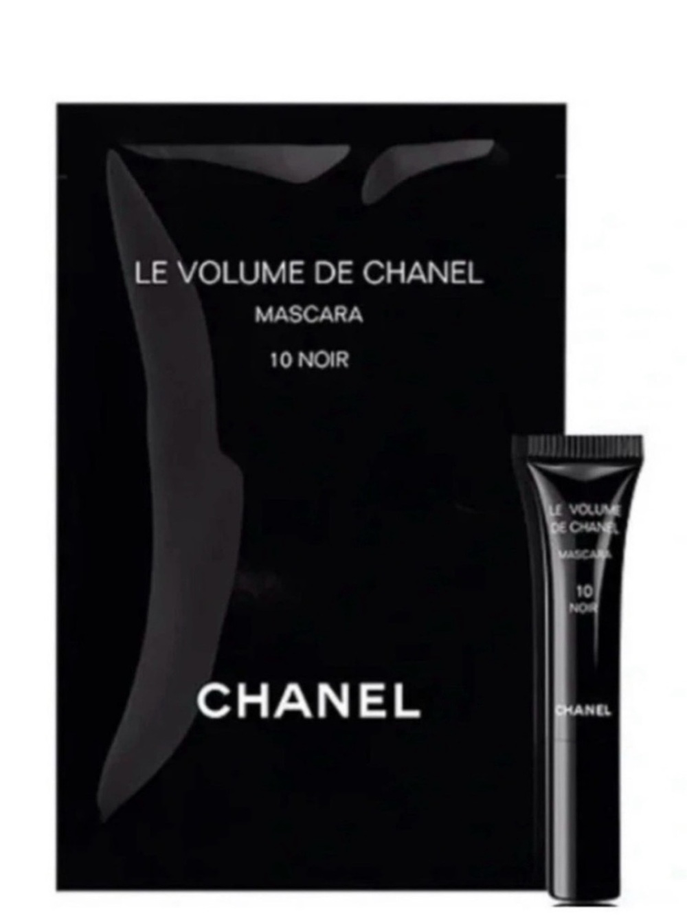 CHANEL Le Volume de Chanel Mascara 10 Noir Samples Lot of 2 Sealed Travel Size - Picture 2 of 2